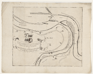 1394-KD000284 Dese Caarte vertoondt de gelegenheydt van de Mondt des Neder Rijns [...] Gedrukte kaart van de Boven Rijn ...