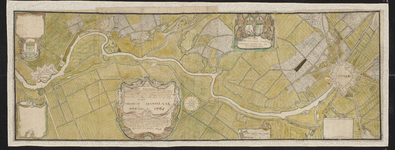 1411-KD000198 Caarte van het Swarte Waater tusschen Zwolle en Hasselt. Het gebied in kaart gebracht door Abraham ...