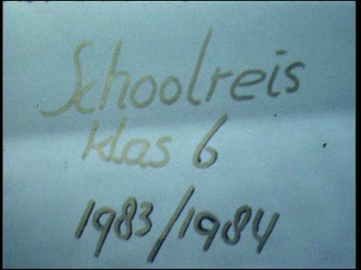 10338BB00462 Een film rond het schoolreisje van klas 6 in september 1983., 00-09-1983