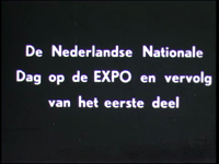 10864BB02295 Een film rondom de Wereldtentoonstelling in Brussel, met beelden van een optocht, met daarin diverse ...