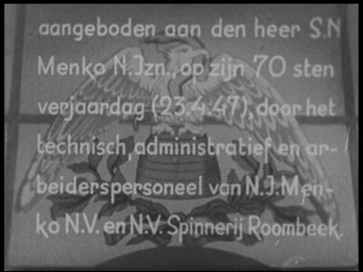 13184BB03125 Samenvatting: Documentaire over het productieproces bij de textielfabriek N.J. Menko en Spinnerij Roombeek ...