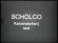 14797BB06698 Een film rond de katoensterkerij van Scholco te Losser, met beelden van o.a.:- Het productieproces in de ...