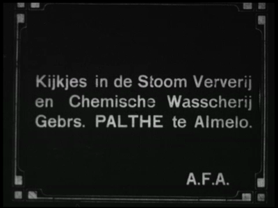 2051BB04755.01 De gang van zaken in Stoom Ververij en Chemische Wascherij Gebr. Palthe te Almelo, met o.a. beelden van ...