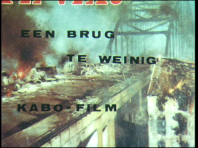 4269BB04266 Film gemaakt tijdens de opnamen van de oorlogsfilm 'A Bridge Too Far'., 00-00-1975
