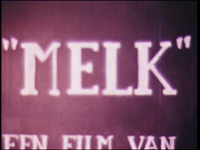 5038BB07728 Een film van en met leerlingen van de Deventer MTS, met beelden van:- De tekst 'Melk film van B 2B 4-'78', ...