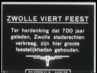 9579BB00032 Nieuwsitems met betrekking tot Zwolle en omgeving, uitgezonden door het Polygoon Journaal in de jaren '20 ...