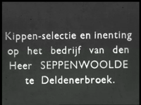 9820BB02186 Een film rond de werkzaamheden bij het kippenbedrijf van de heer Seppenwoolde te Deldenerbroek en de ...