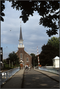 194 DIA022436 Schoenkuipenbrug en Oosterkerk in Zwolle., 1975-00-00