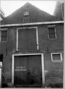 1692 FD014511 Thorbeckegracht 6, zuidzijde: pakhuis Marsman., 1972