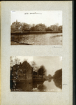 23082 _0117 Bladzijde van het album met twee foto's, hierna individueel beschreven., 1890 - 1905