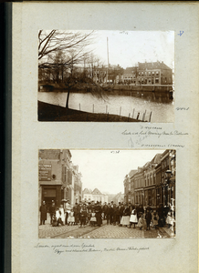 23083 _0125 Bladzijde van het album met twee foto's, hierna individueel beschreven., 1890 - 1905