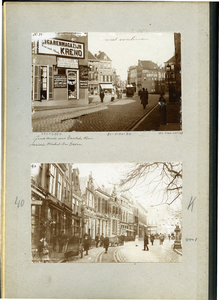 23083 _0128 Bladzijde van het album met twee foto's, hierna individueel beschreven., 1890 - 1905
