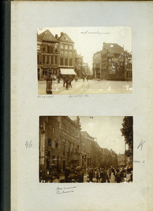 23083 _0137 Bladzijde van het album met twee foto's, hierna individueel beschreven., 1890 - 1905