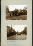 23082 _0152 Bladzijde van het album met twee foto's, hierna individueel beschreven., 1890 - 1905