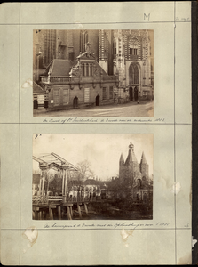 23084 _0010 Bladzijde van het album met twee foto's, hierna individueel beschreven, 1890 - 1905