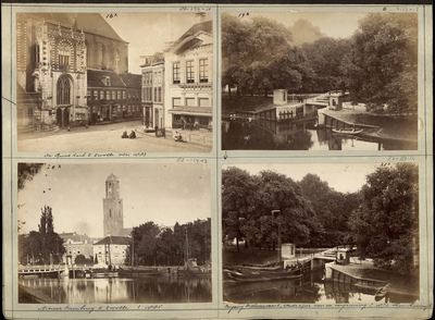 23084 _0018 Bladzijde van het album met twee foto's, hierna individueel beschreven, 1890 - 1905