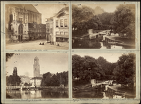 23083 _0018 Bladzijde van het album met twee foto's, hierna individueel beschreven, 1890 - 1905
