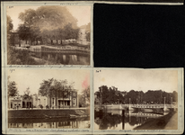 23083 _0027 Bladzijde van het album met twee foto's, hierna individueel beschreven, 1890 - 1905