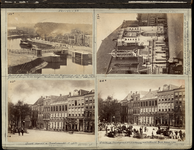 23083 _0034 Bladzijde van het album met twee foto's, hierna individueel beschreven, 1890 - 1905