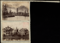 23083 _0042 Bladzijde van het album met twee foto's, hierna individueel beschreven, 1890 - 1905