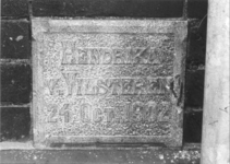 7569 FD000205 Eerste steenlegging in Aplein 16 (zuidzijde) in 1992: Hendrika v. Vilsteren 24 oct.1902 ., 00-00-1970
