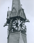 9741 FD012246 Sassenpoort: uurwerk van de middelste (klokken)toren., 1992