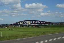 25039 Opname tijdens de bouw van de spoorbrug de Hanzeboog in Zwolle, 13-09-2011