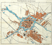 1060-KD000382 Plattegrond van Zwolle Kaart van Zwolle. komt grotendeels overeen met KD000380 in deze toegang. Zie ...