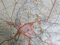 1667-KD001148 Zwolle, 21 west en oost Topografische kaart van Zwolle en omringende gebieden. Ten noorden: Kampen, ...