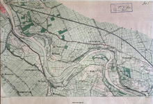 293-KD001352 Wilsum 303 IJssel-linie, blad nr 4 Kopie van een topografische kaart van het gebied tussen Spoolde en ...