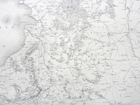 572-KD001416 Carte genérale de la hollande acec les routes de postes Facsimile van een kaart van Holland met de ...