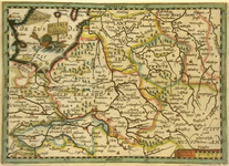 651-KD000296 Geldria et Transisilana Kaart van Gelderland en Overijssel verdeeld in het Lant van Overijssel met ...