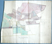 720-KD001457 Handgetekende en ingekleurde kaart van landgoed 't Nijenhuis, naar o.a. de kadastrale kaart KD001455. Het ...