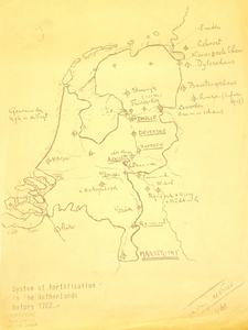 766-KD000303 System of fortification in the Netherlands before 1702 Vestingwerken in Nederland van voor 1702: Nieuwe ...