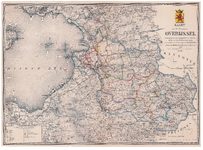 2167-0 Kaart van Overijssel Eerste blad van driebladige kaart van Overijssel vervaardigd naar de Topografische en ...