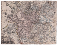 2173 Transisalania Vulgo Iver-Yssel emendata A.R. & I. Ottens, Amstelodami 1 kaart. Kaart van Overijssel met steden, ...