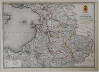 910-KD000340 Kaart van de Provincie Overijssel vervaardigd naar de Topographische en Militaire Kaart van het Ministerie ...