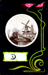 1169 PBKR5460 Schmuckkarte Jugendstil Eekwal met Eekwalmolen Molen de Herstelder, ca. 1900, 1900-00-00