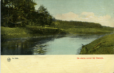 1208 PBKR6051 Ingekleurde prentbriefkaart van de Steile Oever langs de Regge bij de Hammerweg. De zuidflank van de ...