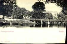 1233 PBKR3197 De Sassenpoortenbrug (ophaalbrug 1861-1907), gezien vanaf het Klein Wezenland (vanaf 1930 Burg. van ...