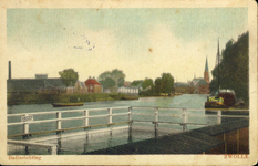 1323 PBKR4357 Katerdijk en Zwartewater, op de voorgrond de Bad- en Zwemvereniging Zwartewater (BZZ), 1927.. Vanaf 1889 ...