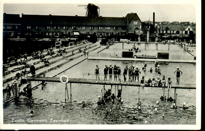 1396 PBKR5506 Openluchtbad aan de Ceintuurbaan, ca. 1935.Openluchtbad (zwembad), Ceintuurbaan/ eind Brederostraat is ...