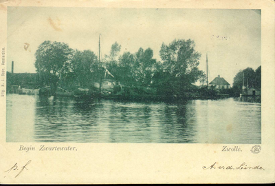 1522 PBKR4376 Scheepswerf aan het Zwartewater (Holtenbroekerdijk), ca. 1900., 00-00-1900