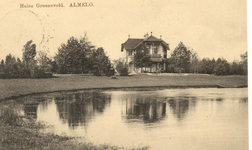 1603 PBKR5533 Almelo, Huize Groeneveld, Groeneveldsweg 8, aan de rand van een vijver, 1910-1913, 1910-00-00