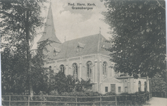 2445 PBKR5673 Tussen de bomen is de kerk van Grasmbergen te zien., 1943-00-00