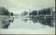3421 PBKR4123 Willemsvaart, Emmawijk, Keersluisbrug, Eek- en Jufferenwalmolens, schepen., 1905-00-00