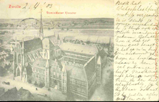 3595 PBKR0134 Presentatietekening door architect Johannes Kayser (1842-1917) van de Dominicanenkerk en klooster aan de ...