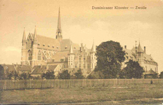 3607 PBKR0146 Dominicanenkerk en klooster (voltooid 1901-1902), gezien vanaf het nog onvoltooide Assendorperplein ...