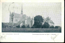 3615 PBKR0154 Dominicanenkerk en klooster (voltooid 1901-1902), gezien vanaf het nog onvoltooide Assendorperplein ...