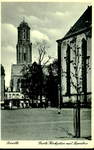 3666 PBKR1277 Grote Kerkplein met zicht op de Peperbus, ca. 1938.Rechts de Grote Kerk., 1938-00-00